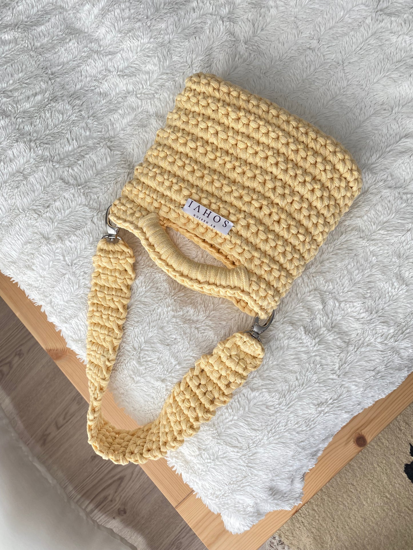 SOHVI-bag olkahihnalla - vaaleankeltainen